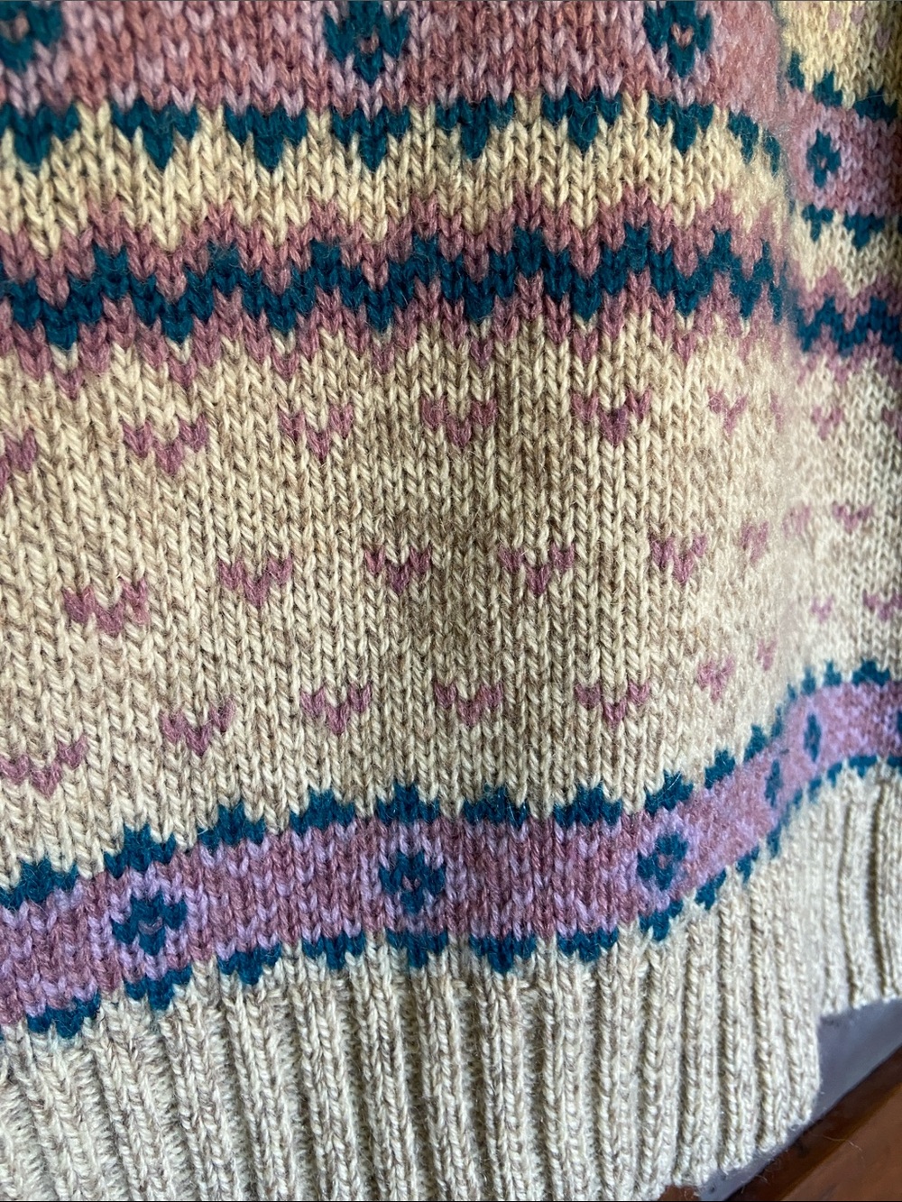 Super Rare Vintage Woolrich Sweater Fair Isle M - Picture 4 of 7